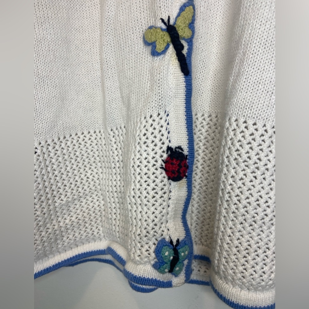 VTG Christopher & Banks Bug Cardigan - Picture 4 of 13